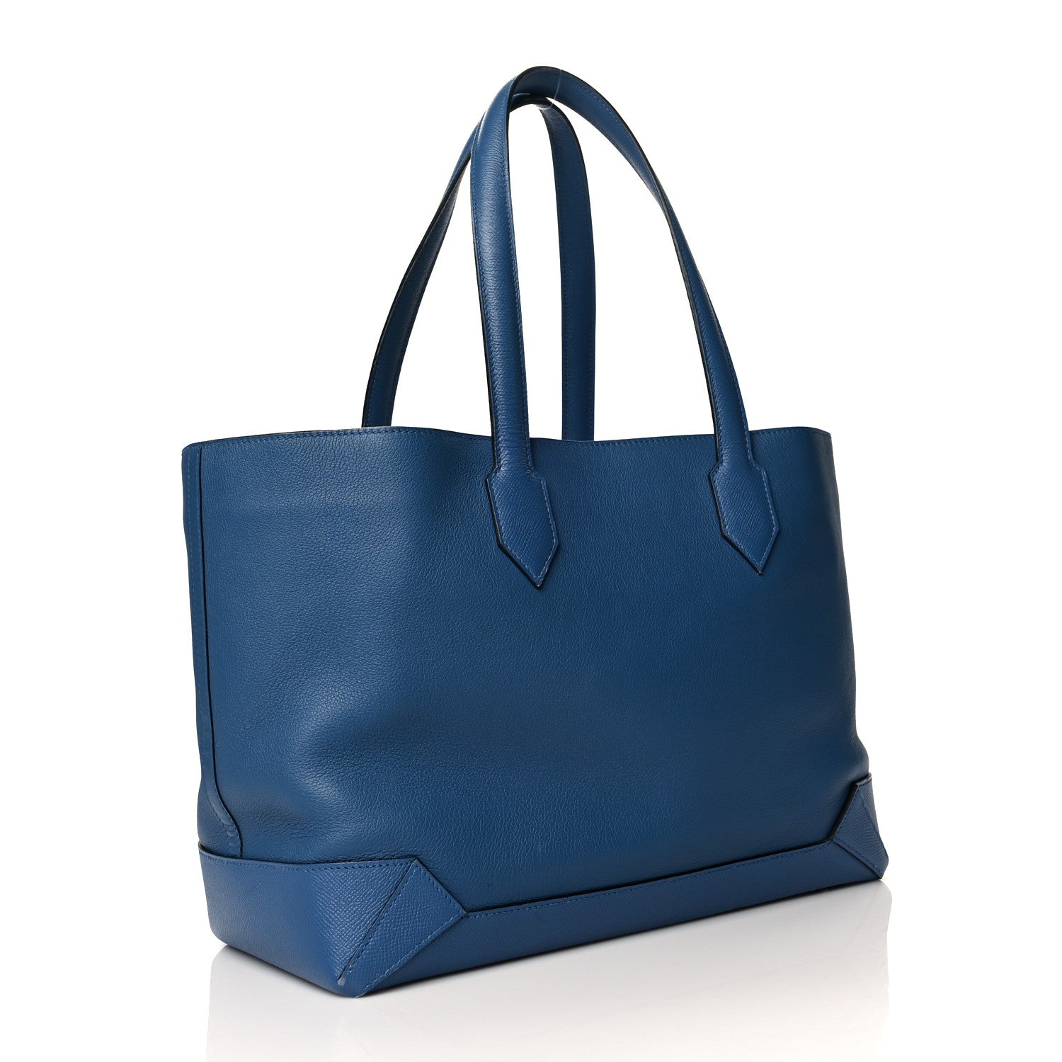 Hermes Evercolor Epsom Maxibox Cabas 30 Blue Agate 3 of 11