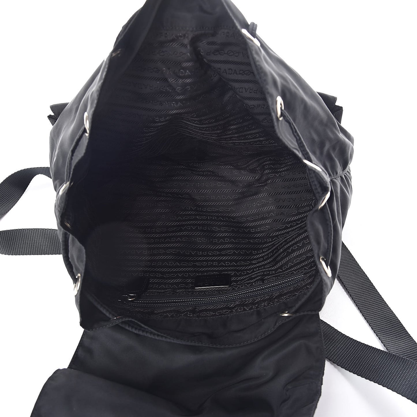 Nylon Vela Medium Backpack Black