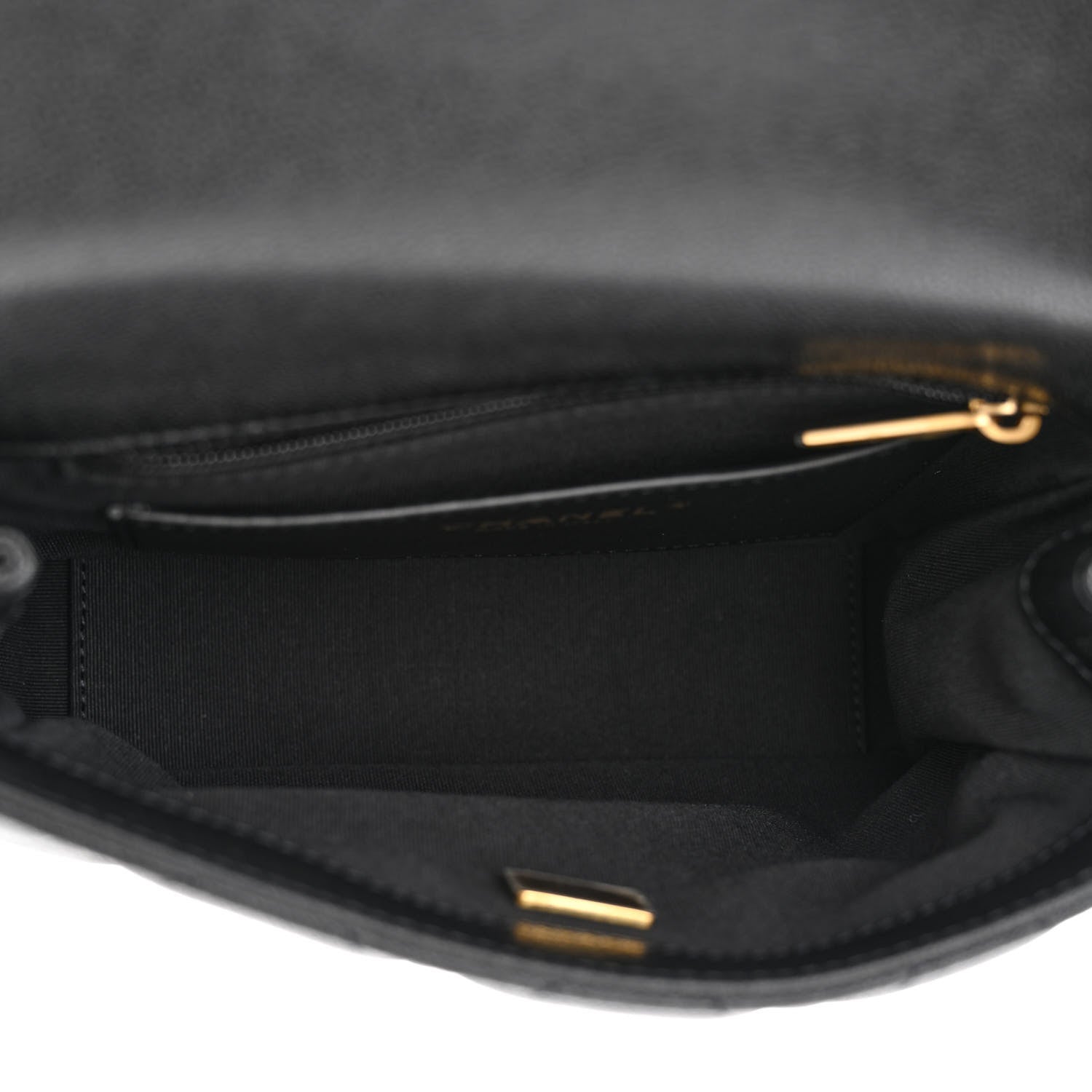 Chanel Shiny Caviar Quilted Mini Top Handle Flap Black 5 of 11