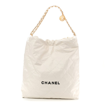 Chanel Calfskin Quilted Chanel 22 White 1 of 12