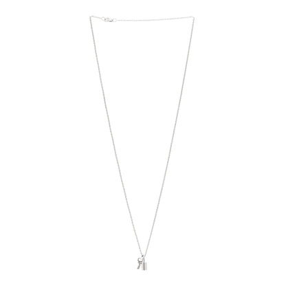 Louis Vuitton 18K White Gold Lockit Key Pendant Necklace 3 of 4