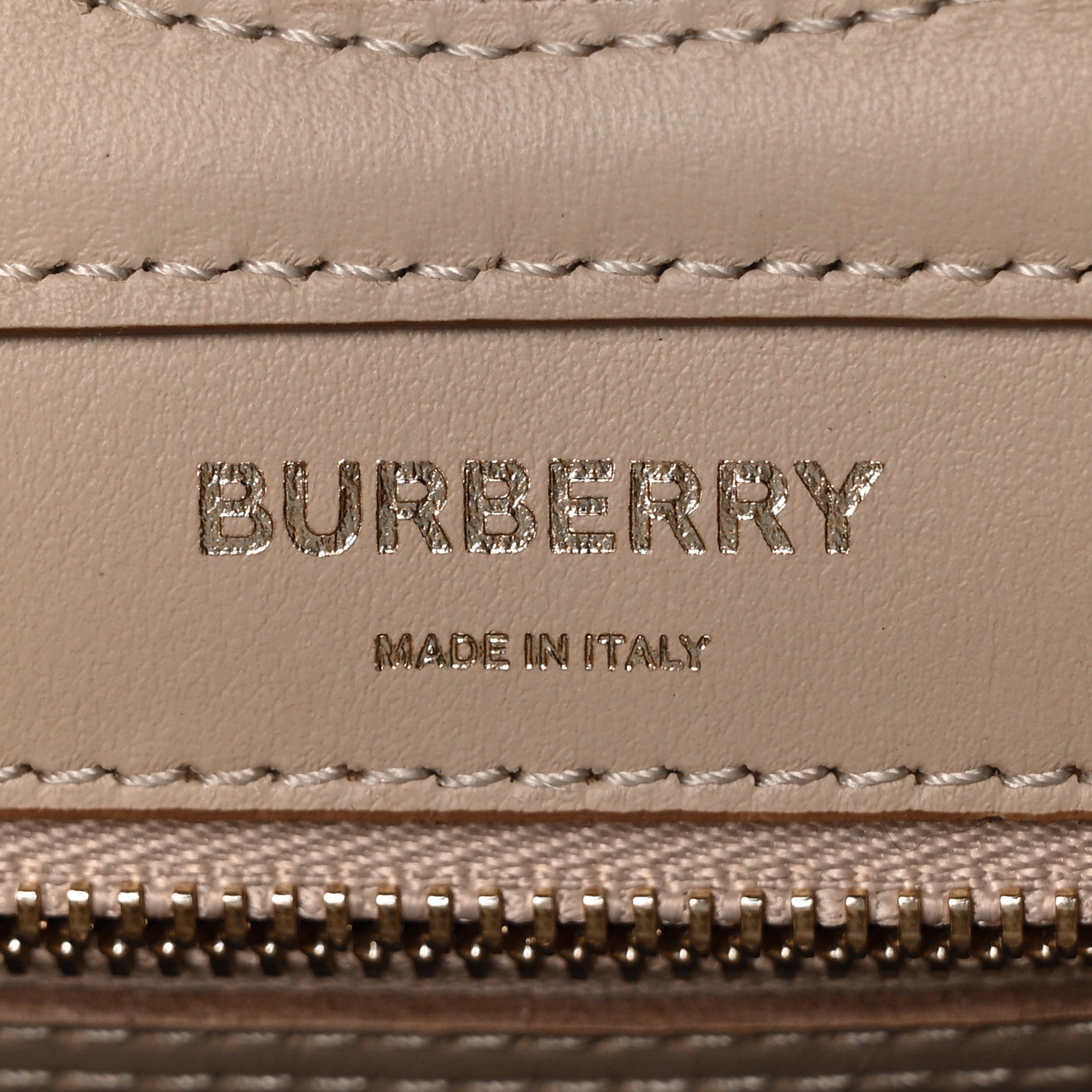 Burberry Smooth Calfskin Canvas Check Mini Pocket Bag Dusty Sand Soft Fawn 6 of 9