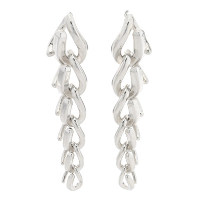Tiffany Sterling Silver Forge Drop Link Earrings 1 of 5