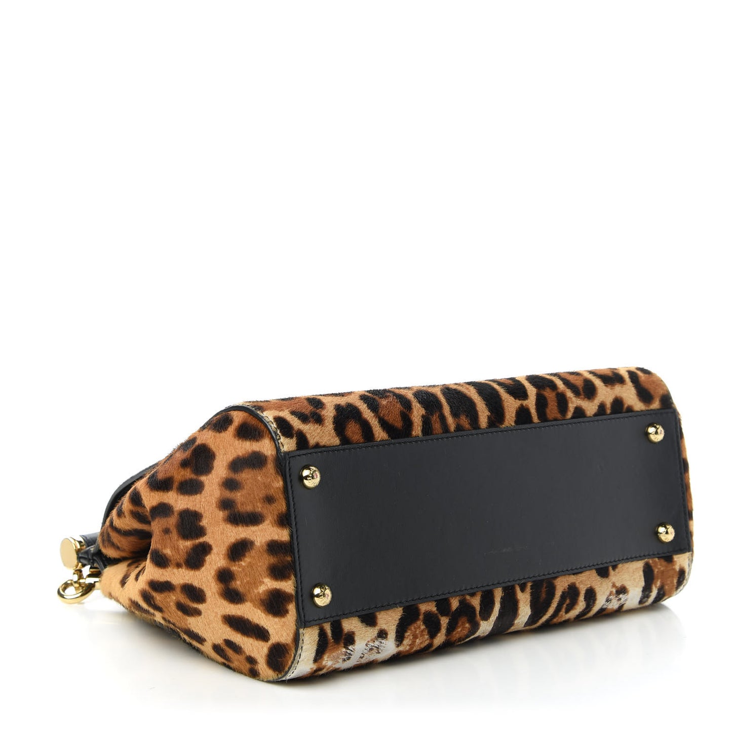 Calf Hair Leopard Print Large Miss Sicily Satchel Naturale