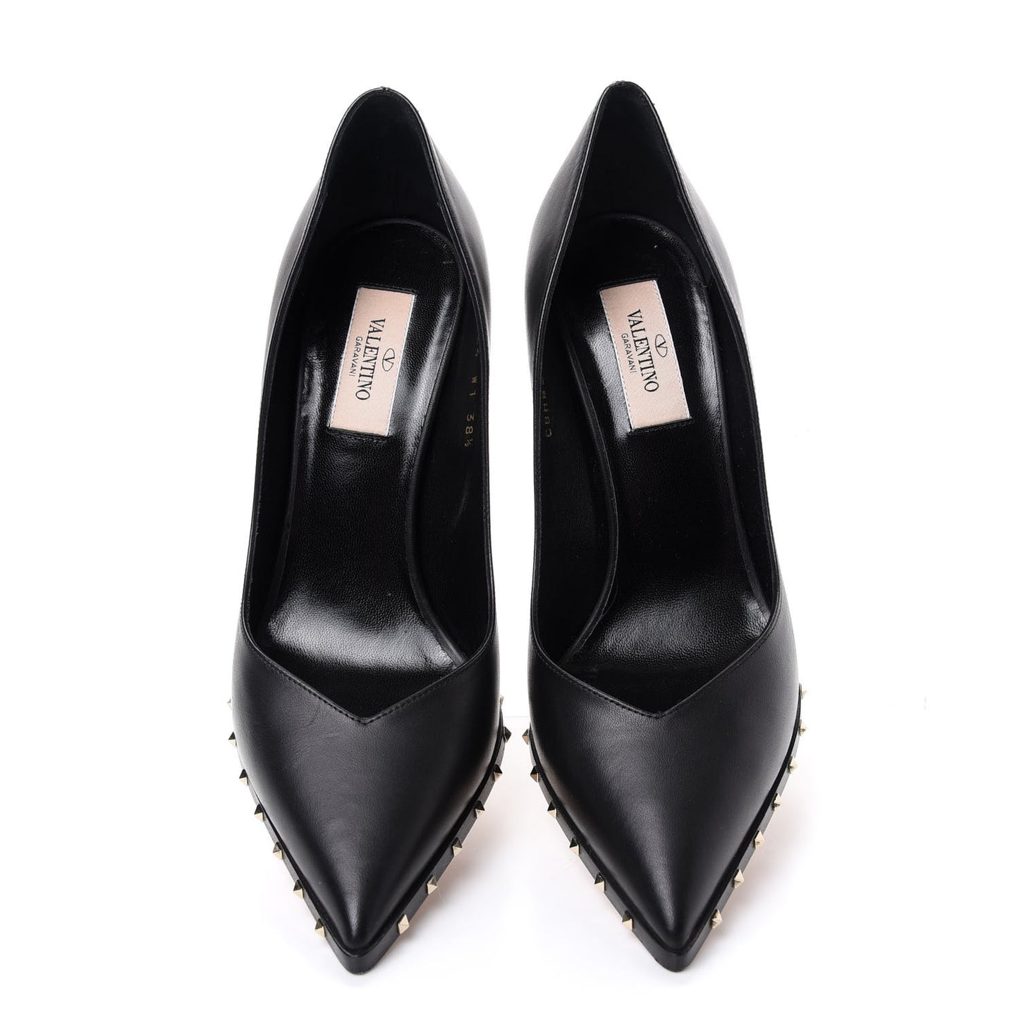 Calfskin Soul Rockstud Pumps 38.5 Black