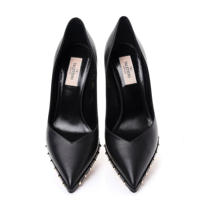 Valentino Garavani Calfskin Soul Rockstud Pumps 38.5 Black 5 of 10