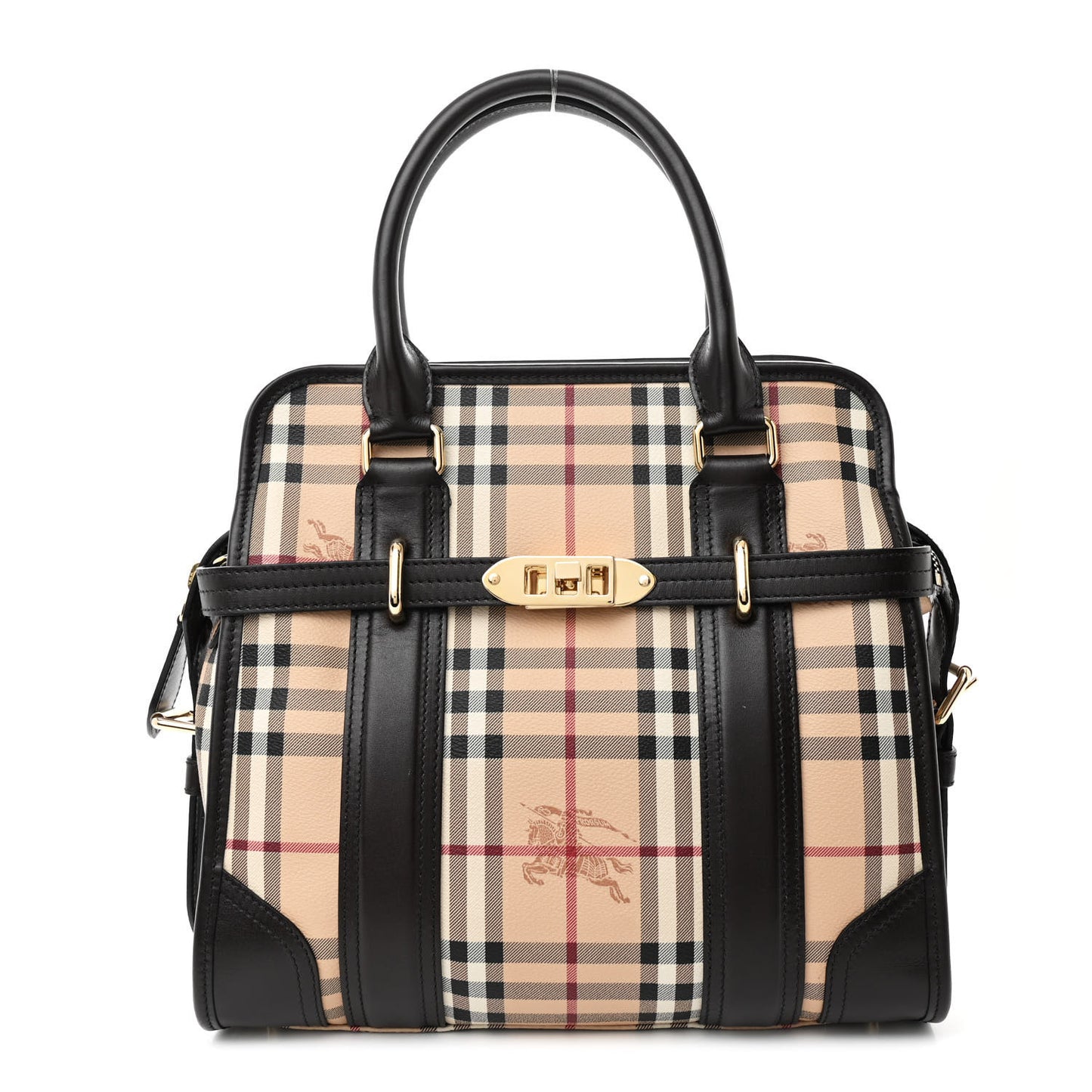Haymarket Check Medium Minford Portrait Tote Chocolate
