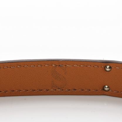 Hermes Epsom Kelly Double Tour Bracelet S Orange Poppy 7 of 8