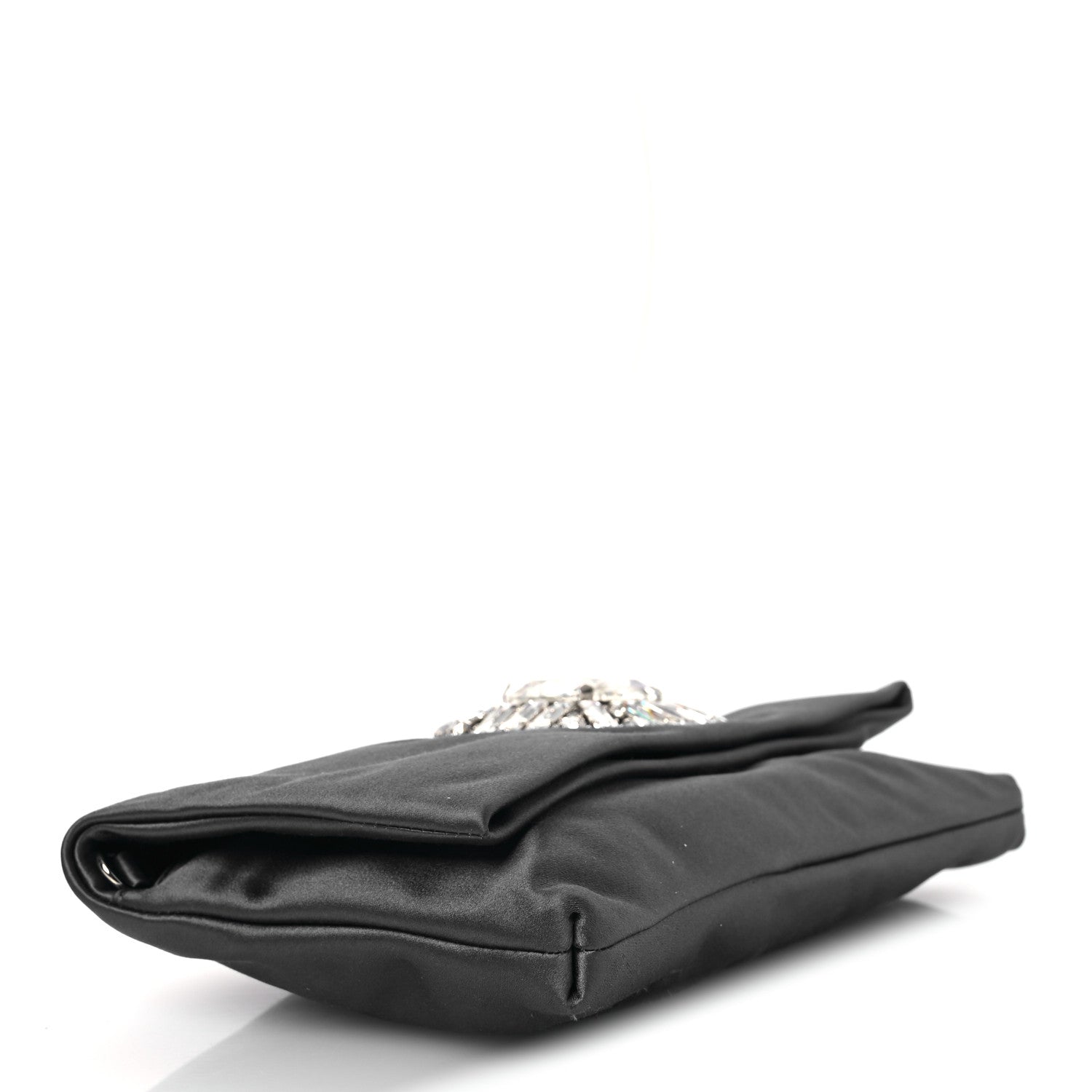 Jimmy Choo Satin Crystal Titania Clutch Blue 4 of 12