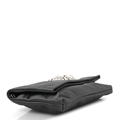 Jimmy Choo Satin Crystal Titania Clutch Blue 4 of 12