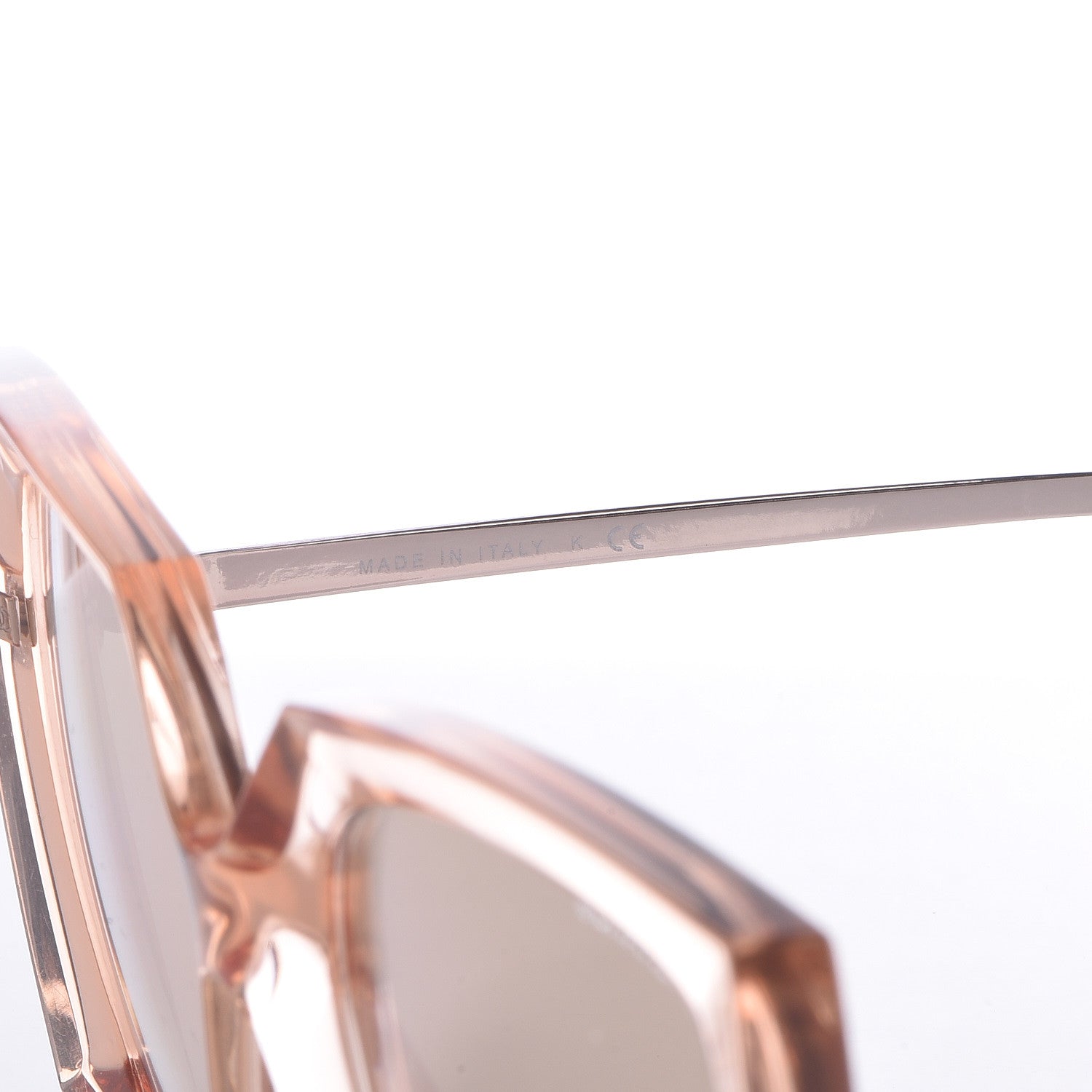 Chanel 18K Pink Gold Mirror Square Sunglasses 6051 Pink 5 of 8
