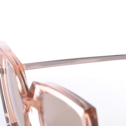 Chanel 18K Pink Gold Mirror Square Sunglasses 6051 Pink 5 of 8