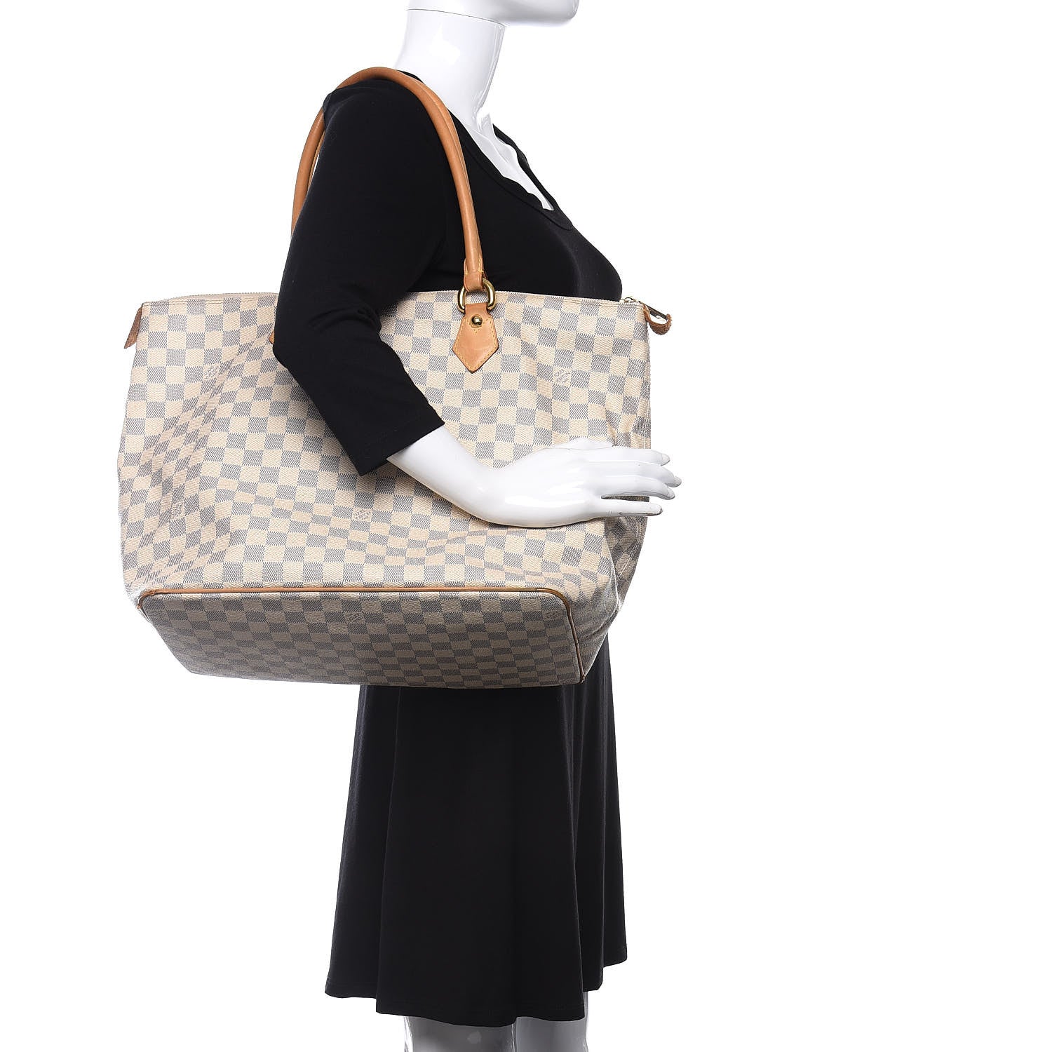 Louis Vuitton Damier Azur Saleya GM 2 of 10