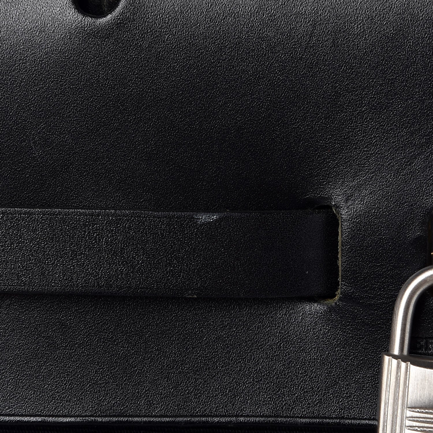Hermes Toile Vache Calfskin Herbag 30 PM Backpack Black 10 of 14