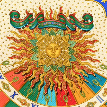 Hermes Silk Carpe Diem Scarf 90 5 of 8