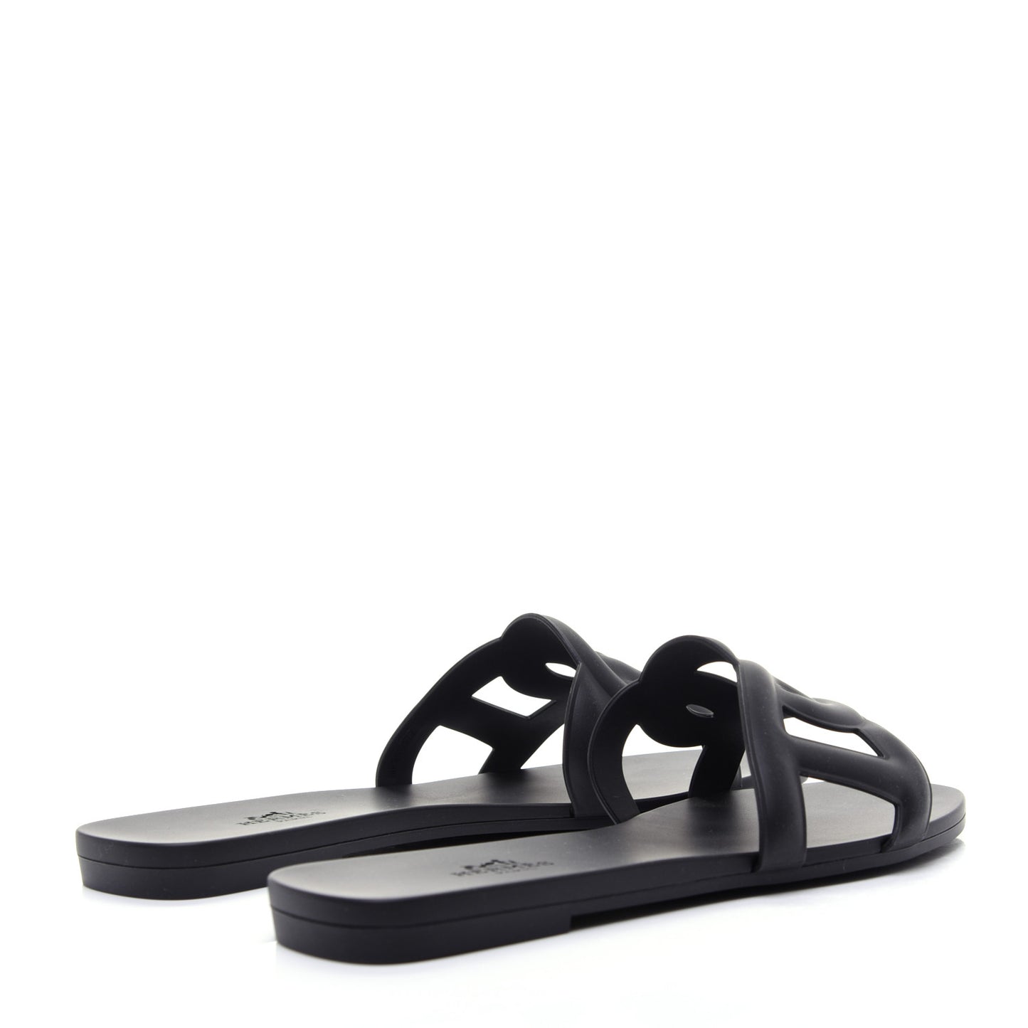 Rubber Aloha Sandals 37 Black