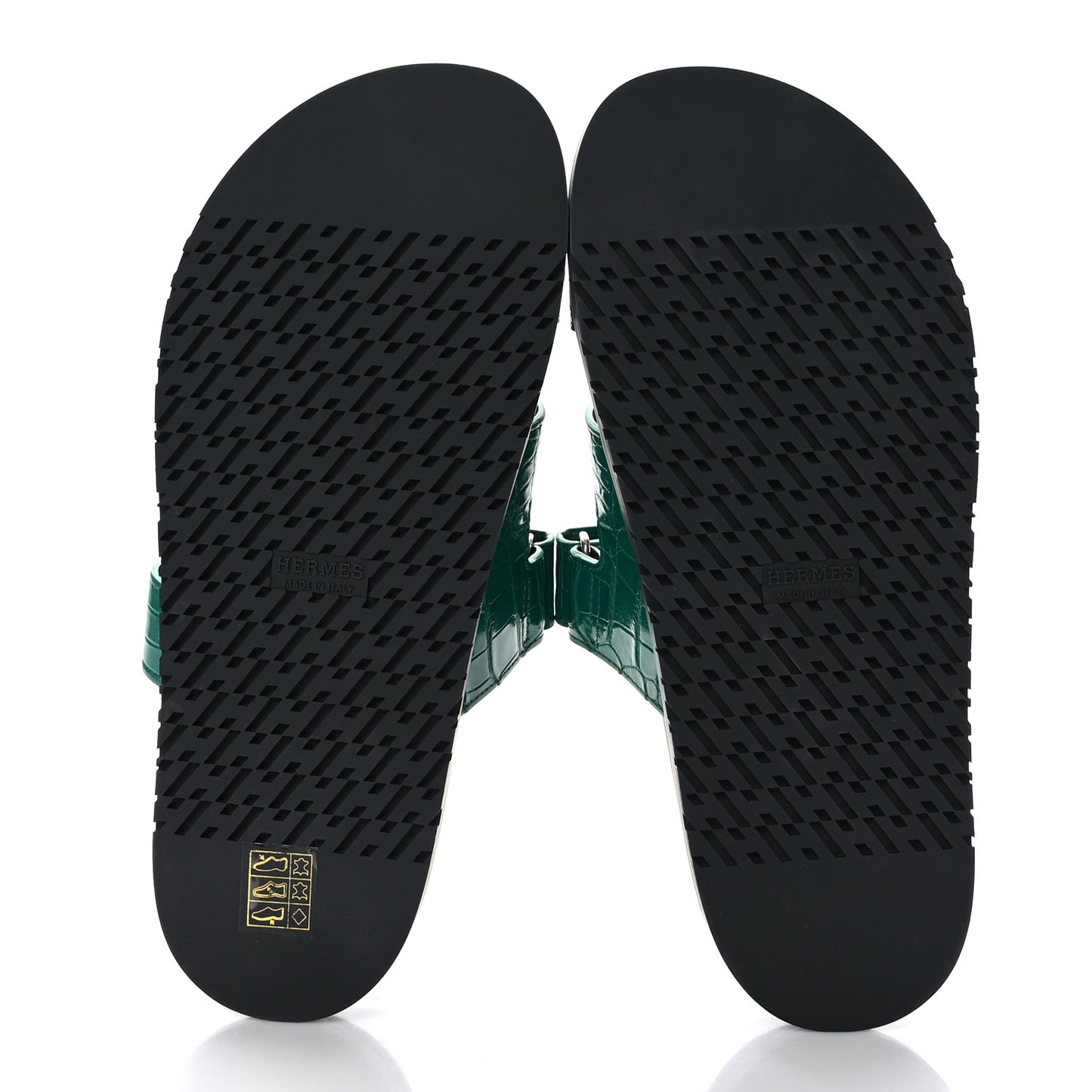 Matte Alligator Womens Chypre Sandals 40 Malachite