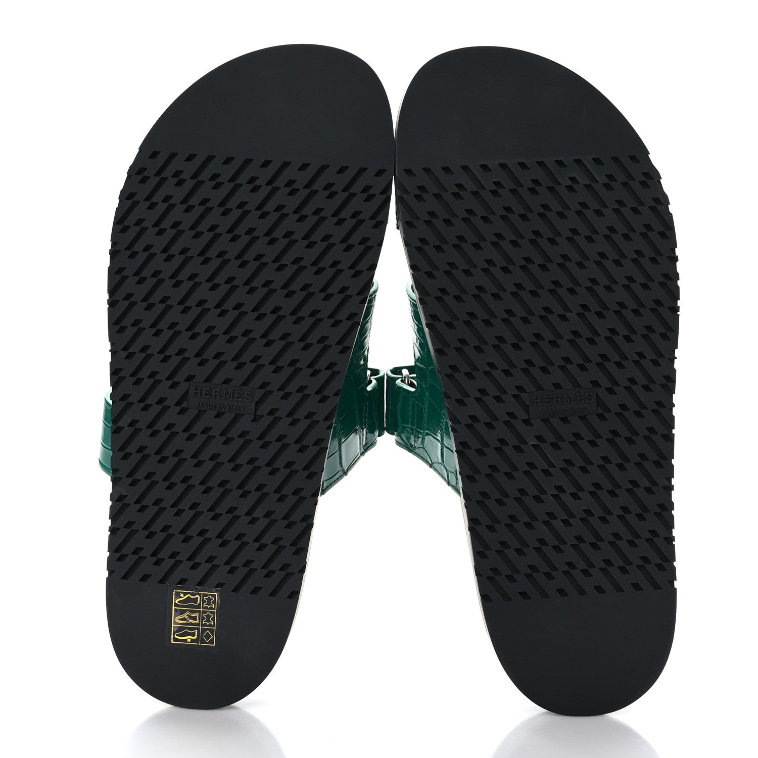 Hermes Matte Alligator Womens Chypre Sandals 40 Malachite 5 of 8