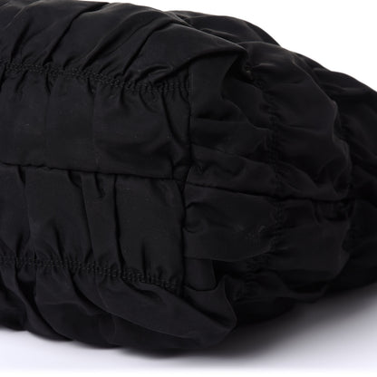 Prada Tessuto Nylon Gaufre Drawstring Tote Black 6 of 12
