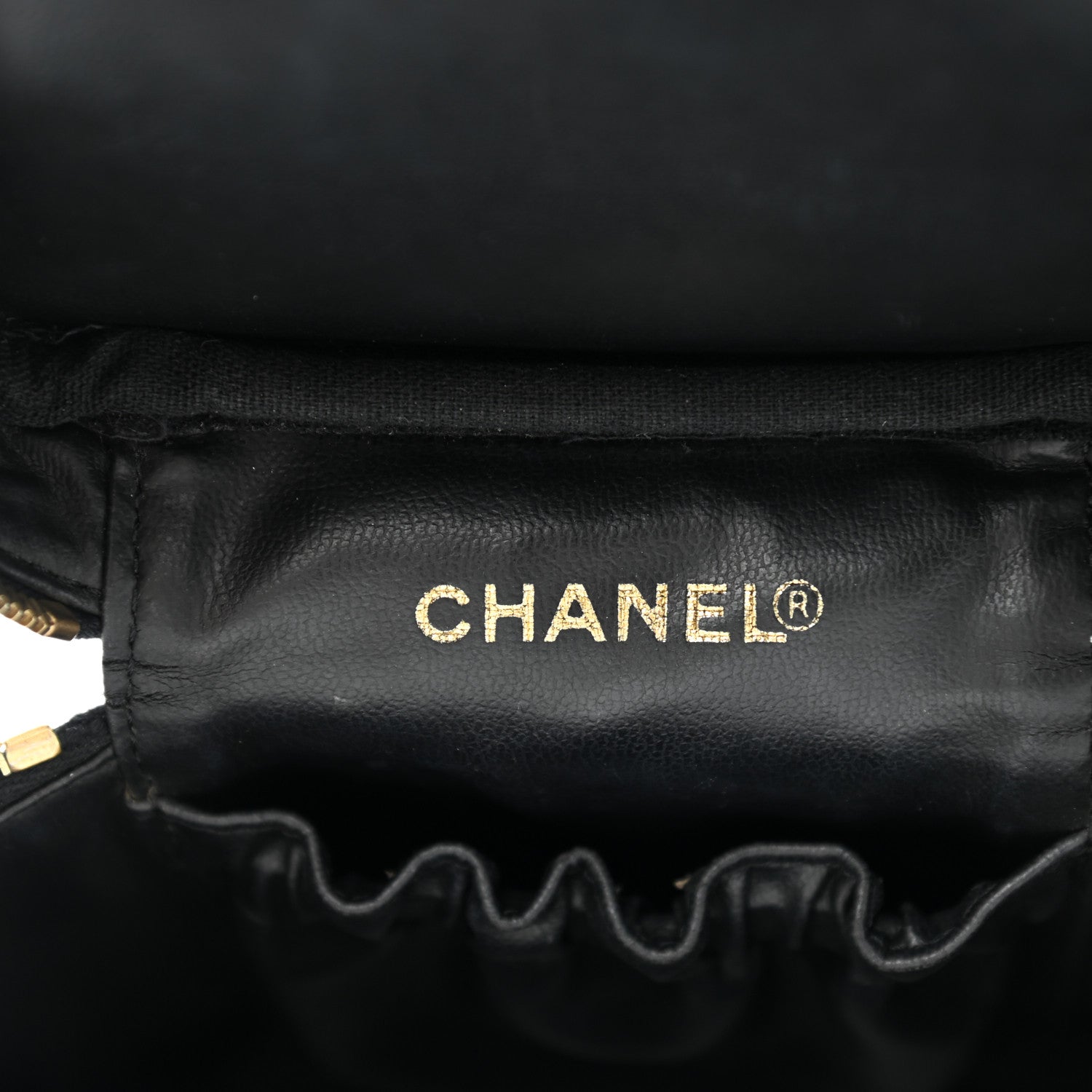 Chanel Caviar Vanity Cosmetic Case Black 6 of 7