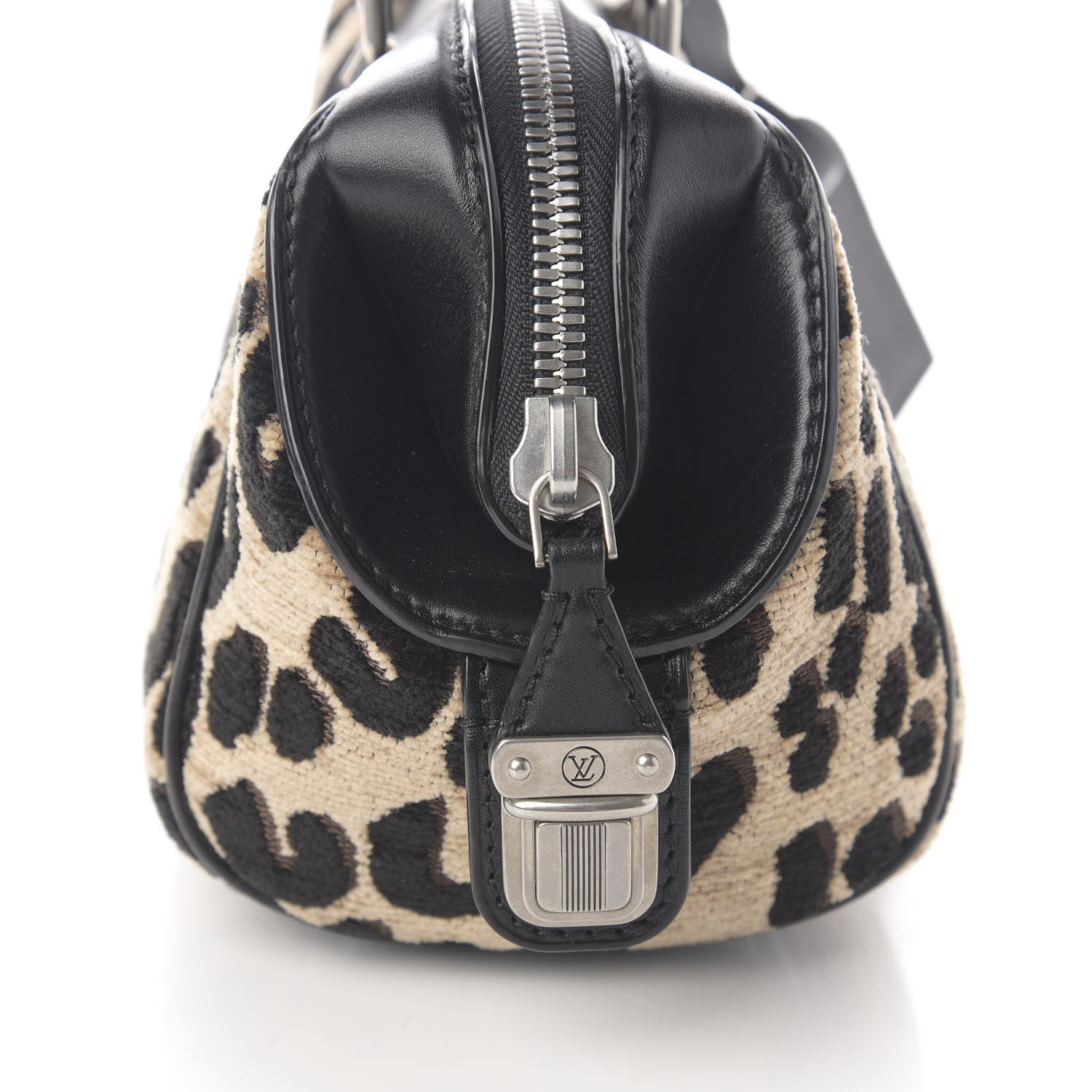 Louis Vuitton Jacquard Velvet Leopard Print Stephen Sprouse Baby Bag 10 of 10