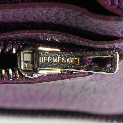 Hermes Chevre Mysore Azap GM Combined Wallet Violet 3 of 12