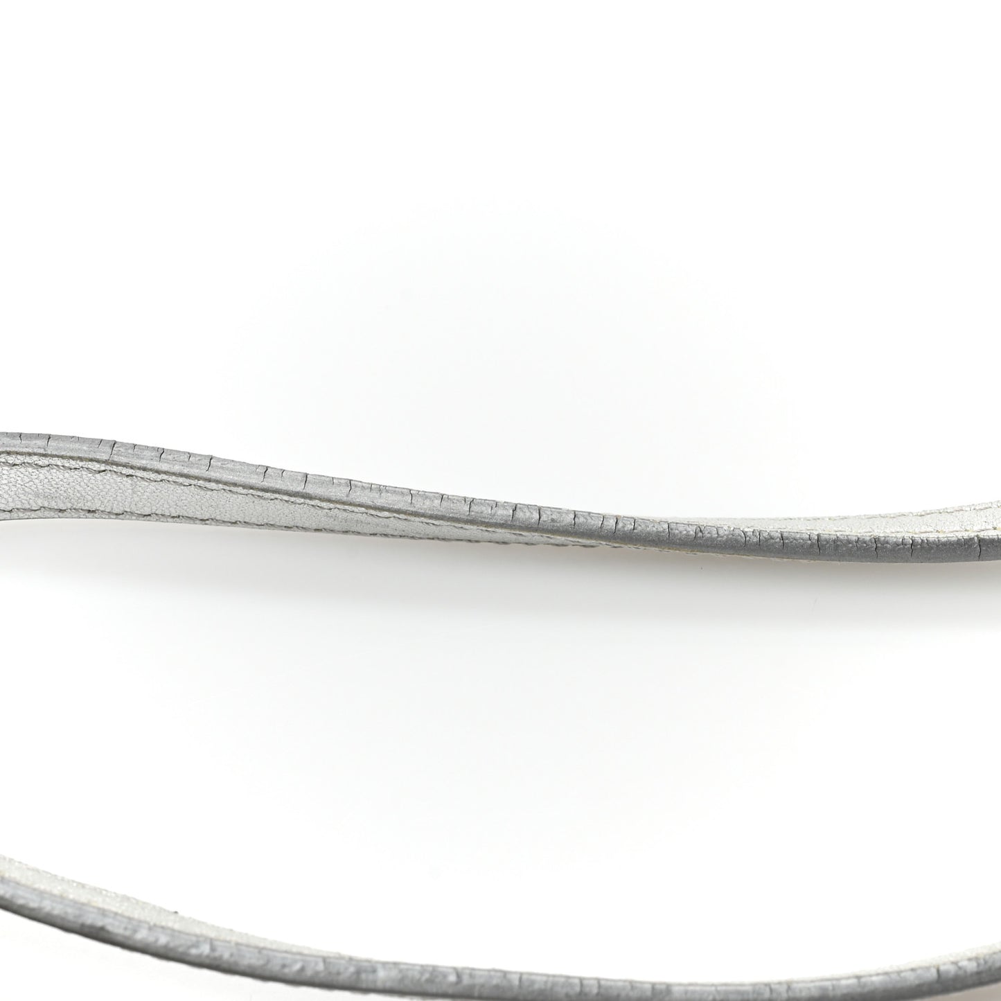 Metallic Lambskin Large Trio Crossbody Bag Silver