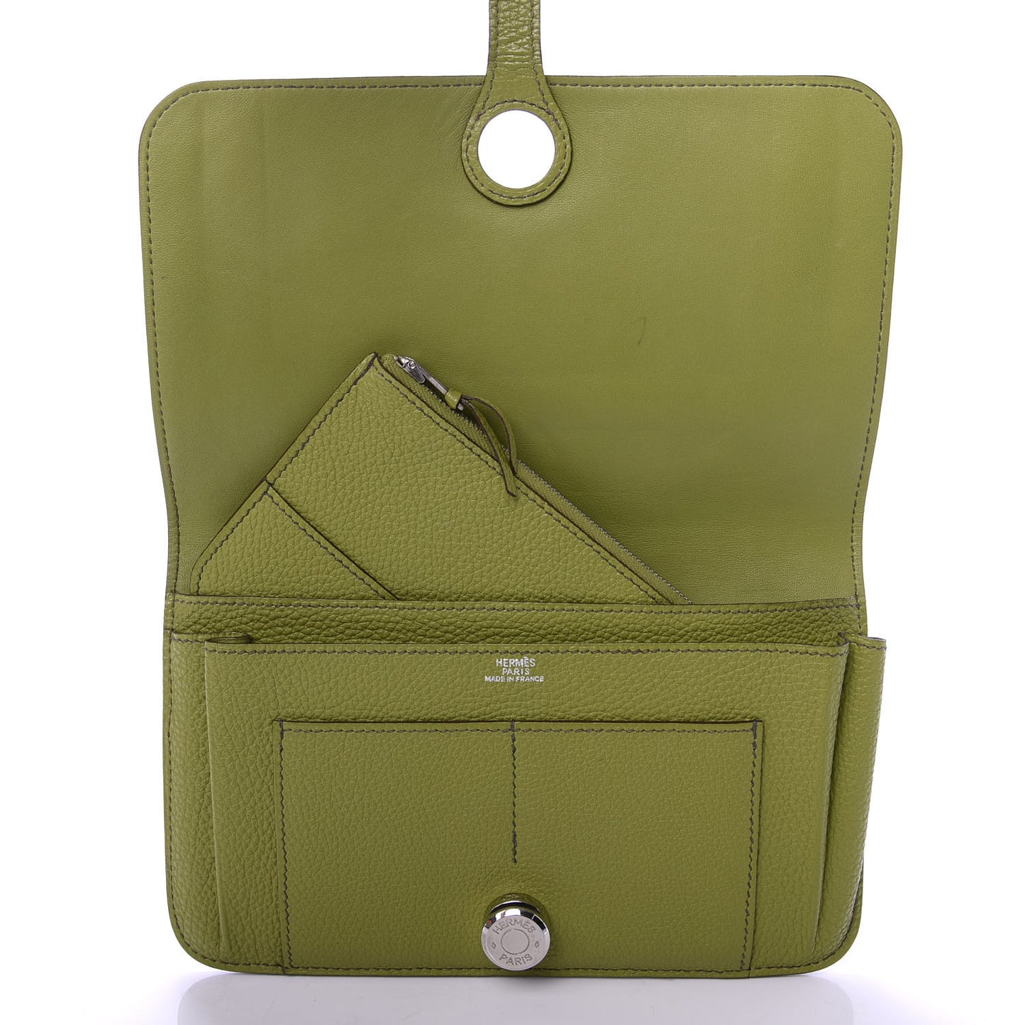 Togo Dogon Duo Wallet Vert Anis