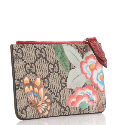Gucci GG Supreme Monogram Tian Key Case Beige Multicolor Red 3 of 8