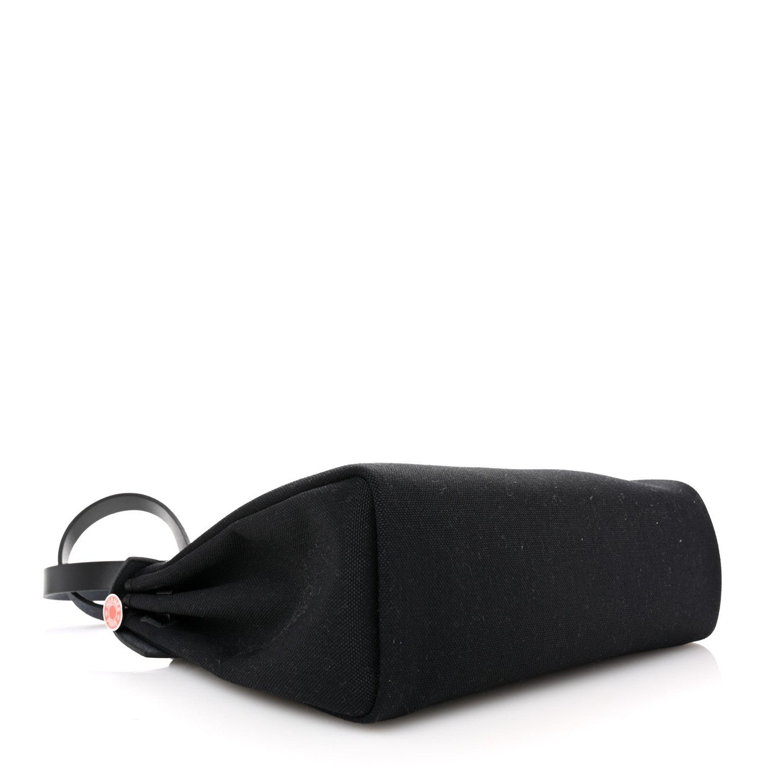 Hermes Toile Militaire Vache Hunter Laque Horseshoe Herbag Zip Retourne 31 PM Black Orange Graffiti 4 of 9