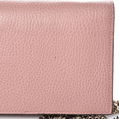 Gucci Dollar Calfskin Interlocking G Chain Wallet Soft Pink 9 of 10
