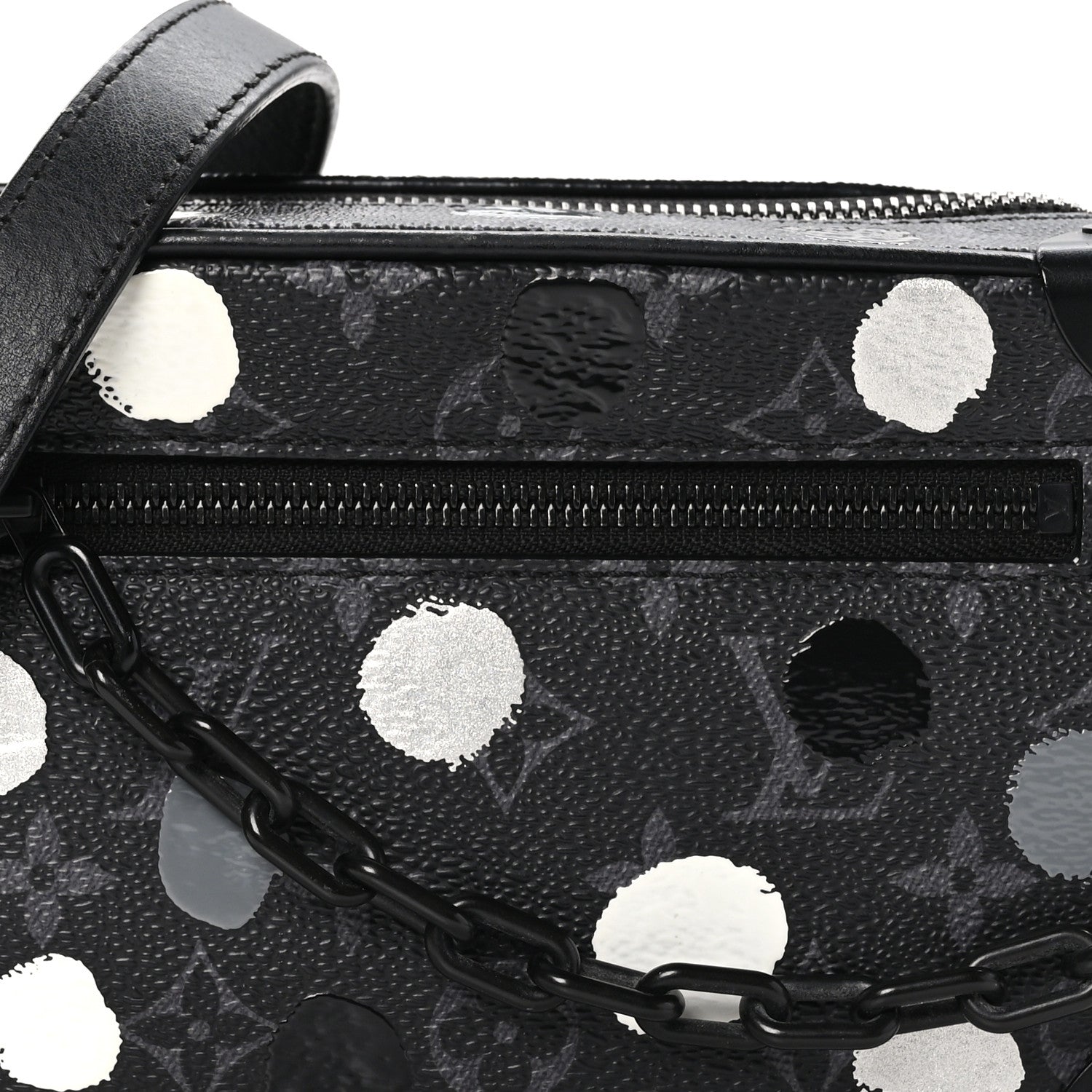 Louis Vuitton LV X YK Monogram Eclipse Dots Mini Soft Trunk Black Silver 7 of 9