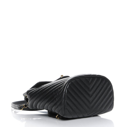 Chanel Calfskin Chevron Quilted Small Urban Spirit Backpack Black 4 of 8