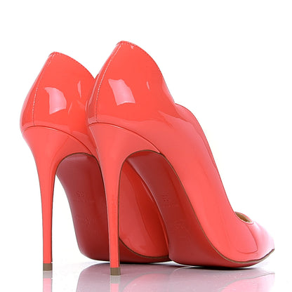 Christian Louboutin Patent Hot Chick 100 Pumps 35 Begonia 3 of 6
