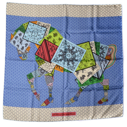 Hermes Silk A Cheval Sur Mon Carre Scarf 90 2 of 7