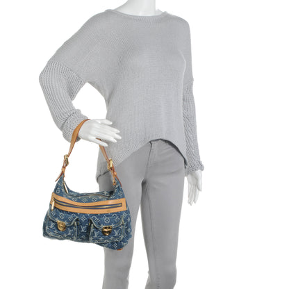 Louis Vuitton Monogram Denim Baggy PM Blue 2 of 8