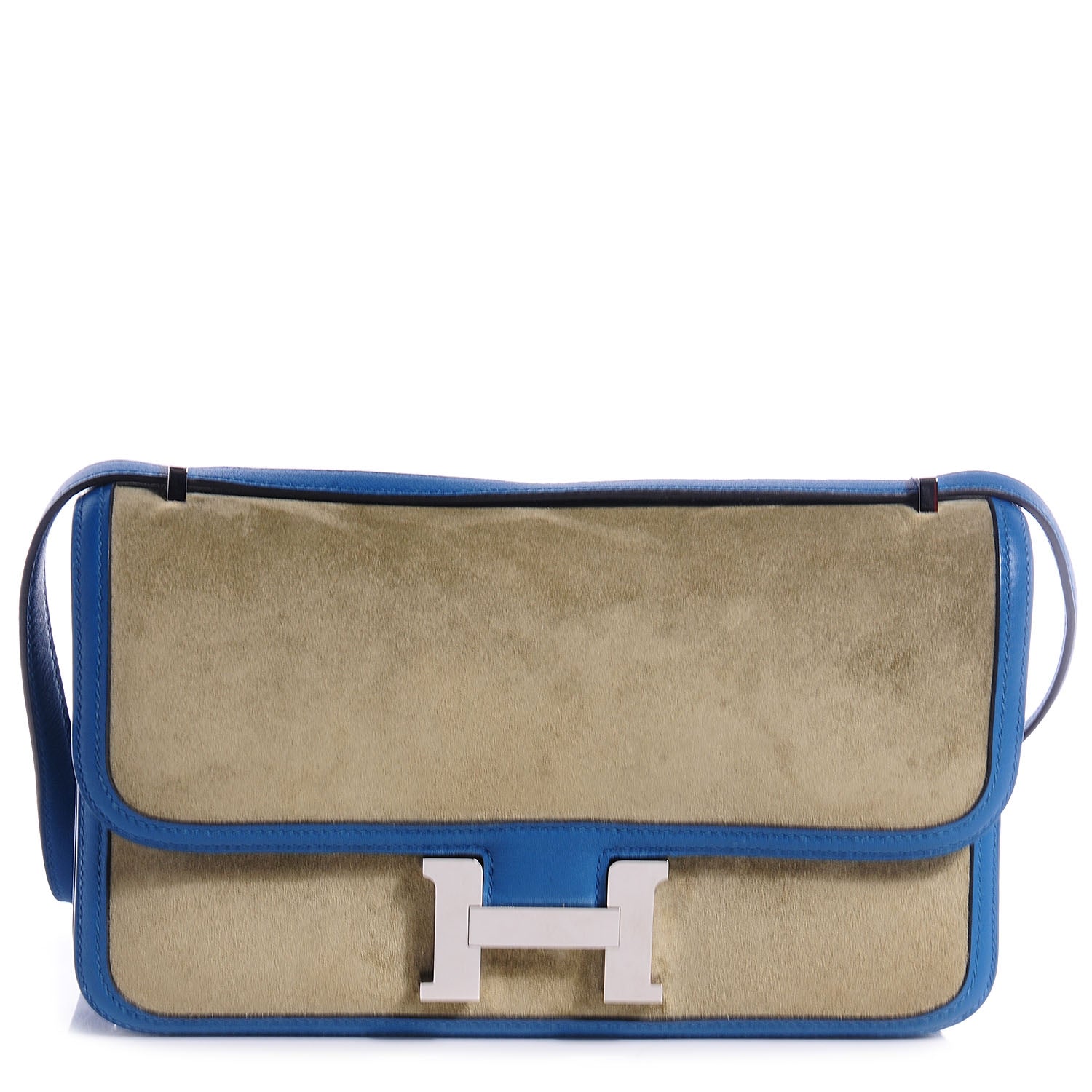 Hermes Veau Doblis Suede Swift Constance Elan 25 Tilleul Bleu de Galice 1 of 1