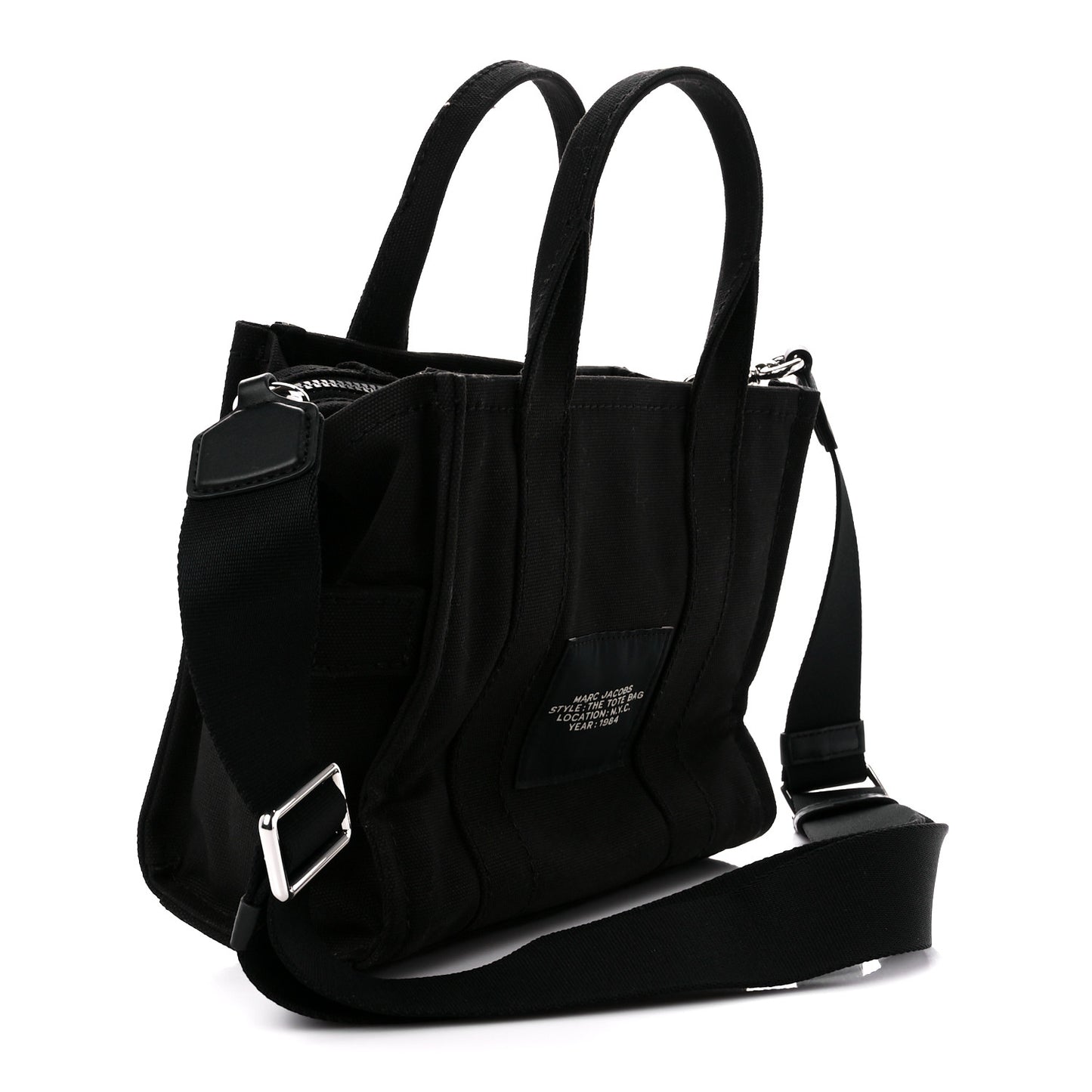 Cotton Canvas Small The Tote Bag Black