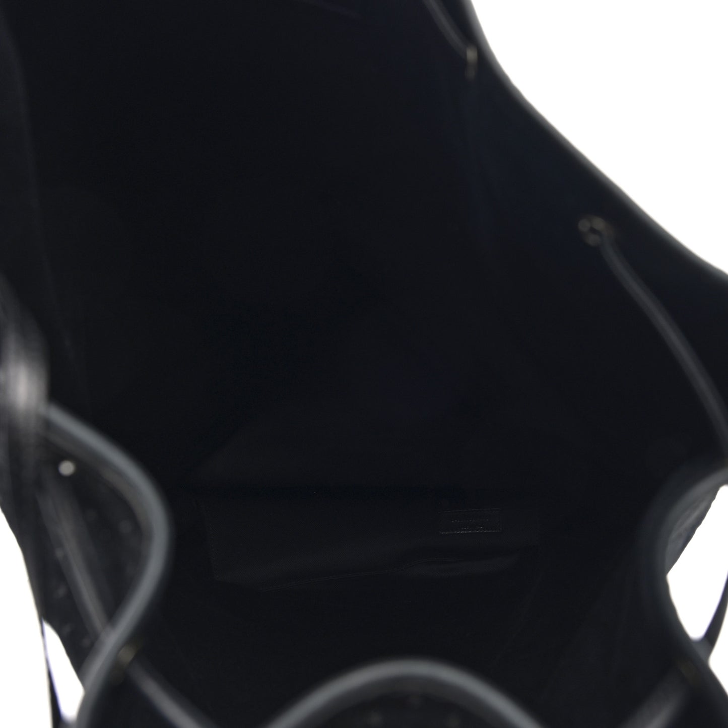 Suede All-Over Monogram Giant Bucket Bag Black