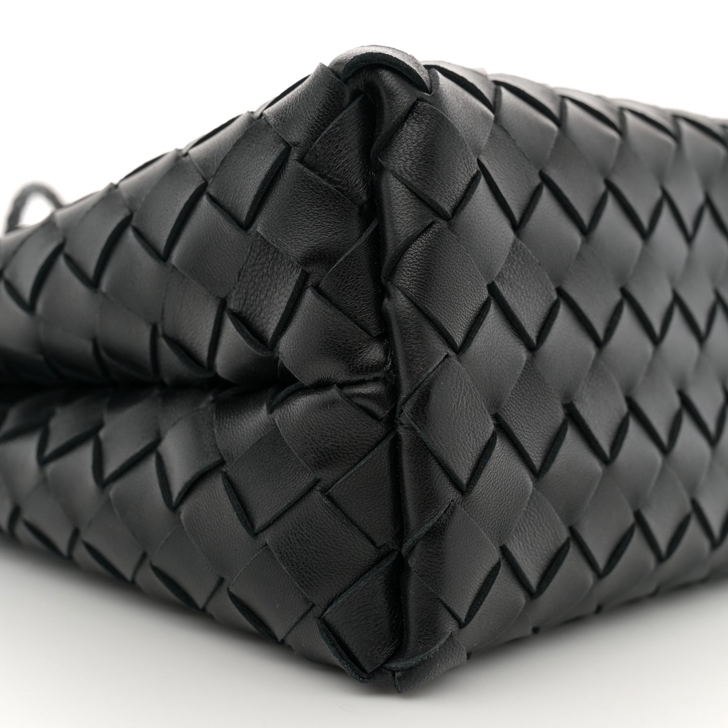 Nappa Intrecciato Small Andiamo Shoulder Bag Black