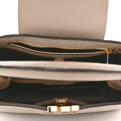 Louis Vuitton Taurillon Capucines BB Galet 5 of 10