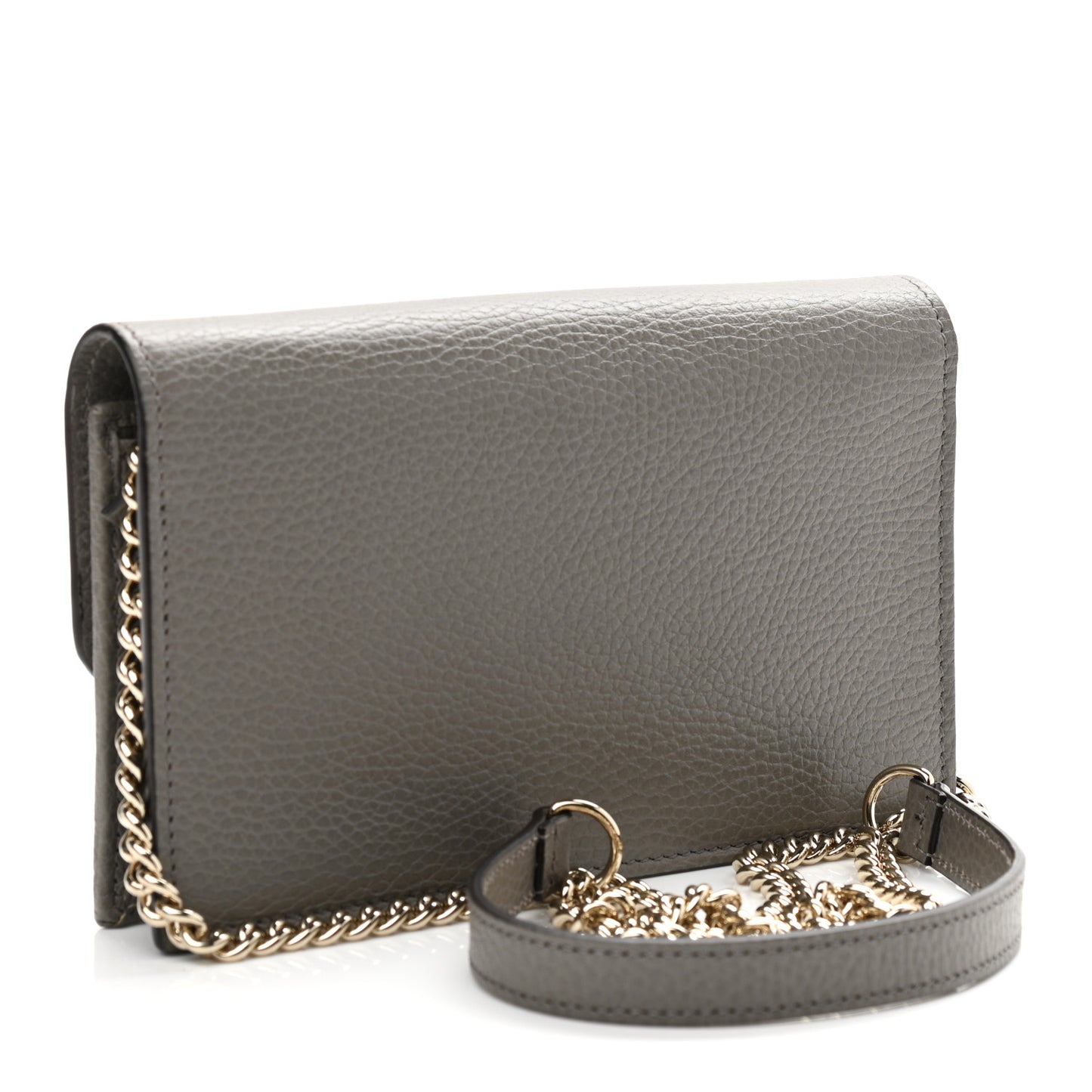 Dollar Calfskin Interlocking G Chain Wallet Loess