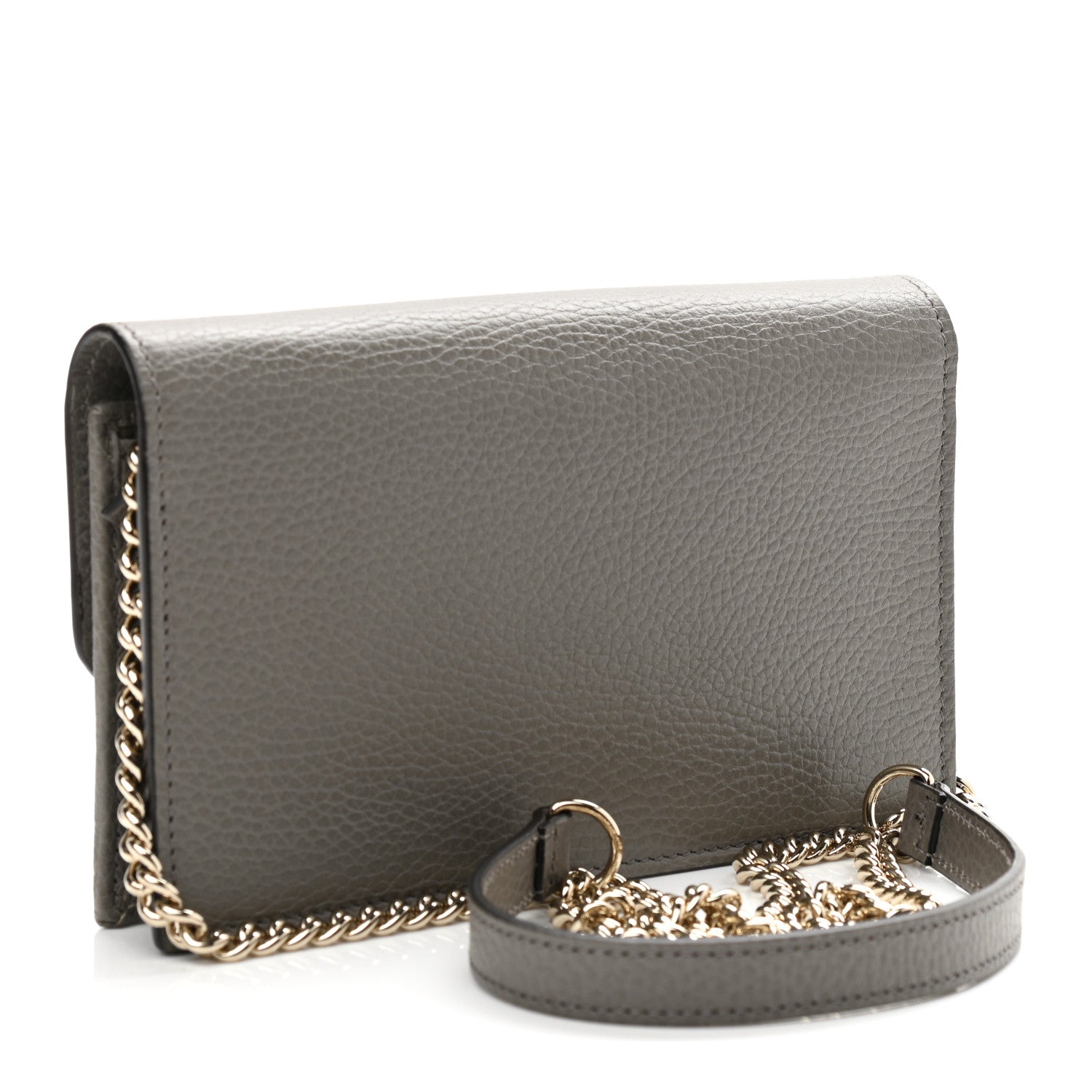 Gucci Dollar Calfskin Interlocking G Chain Wallet Loess 3 of 10