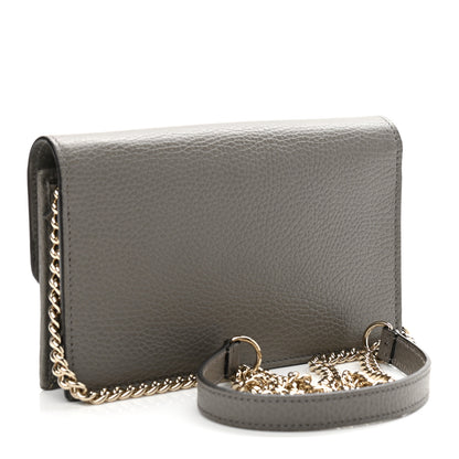 Gucci Dollar Calfskin Interlocking G Chain Wallet Loess 3 of 10