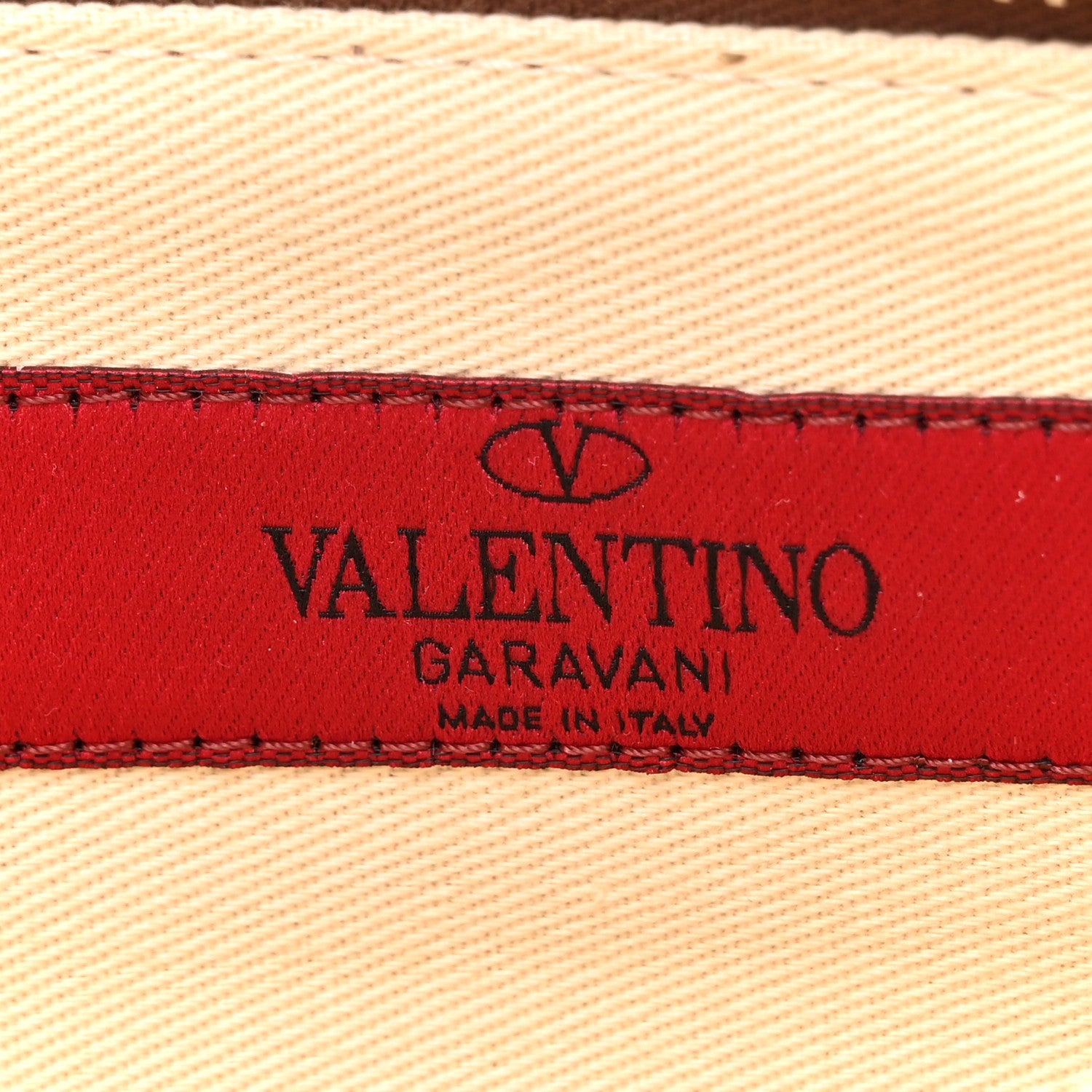 Valentino Garavani Grained Calfskin Medium Rockstud Zip Pouch Deep Cuir 6 of 7