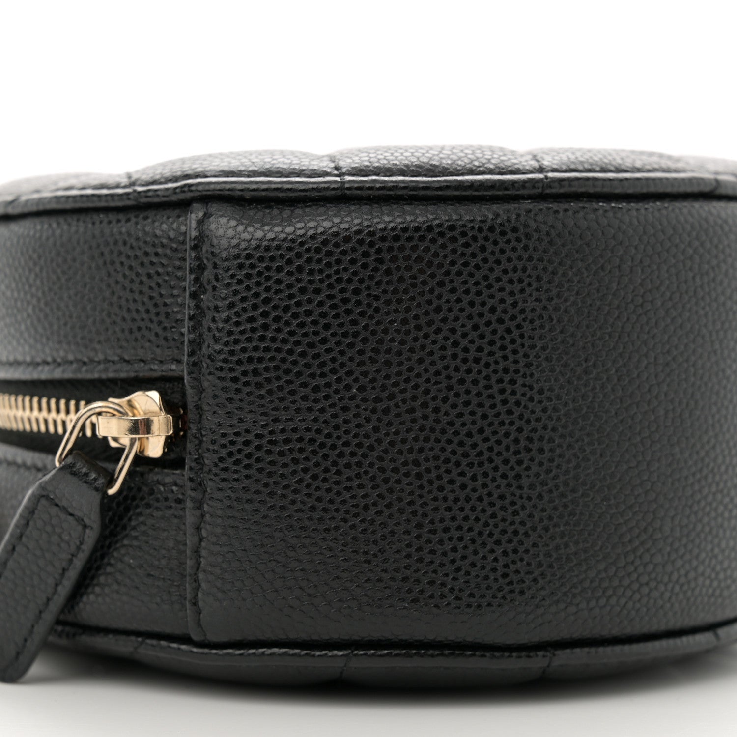 Chanel Caviar Quilted Round Clutch With Chain Black 9 of 10
