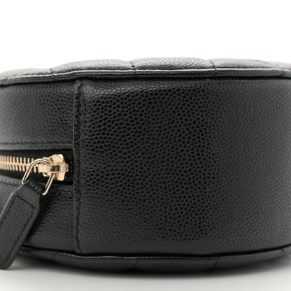 Chanel Caviar Quilted Round Clutch With Chain Black 9 of 10