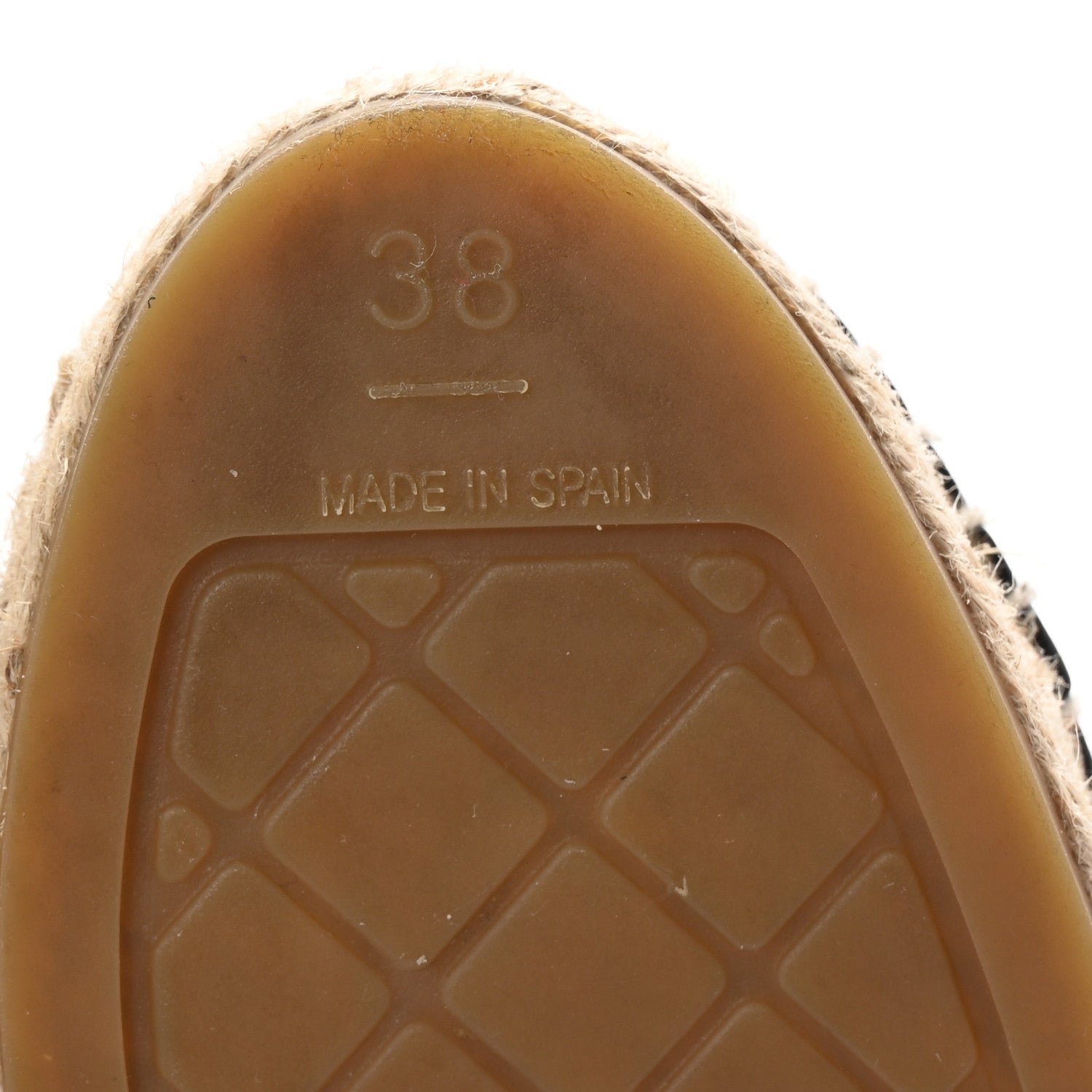 Chanel Lambskin CC Espadrilles 38 Black 7 of 10