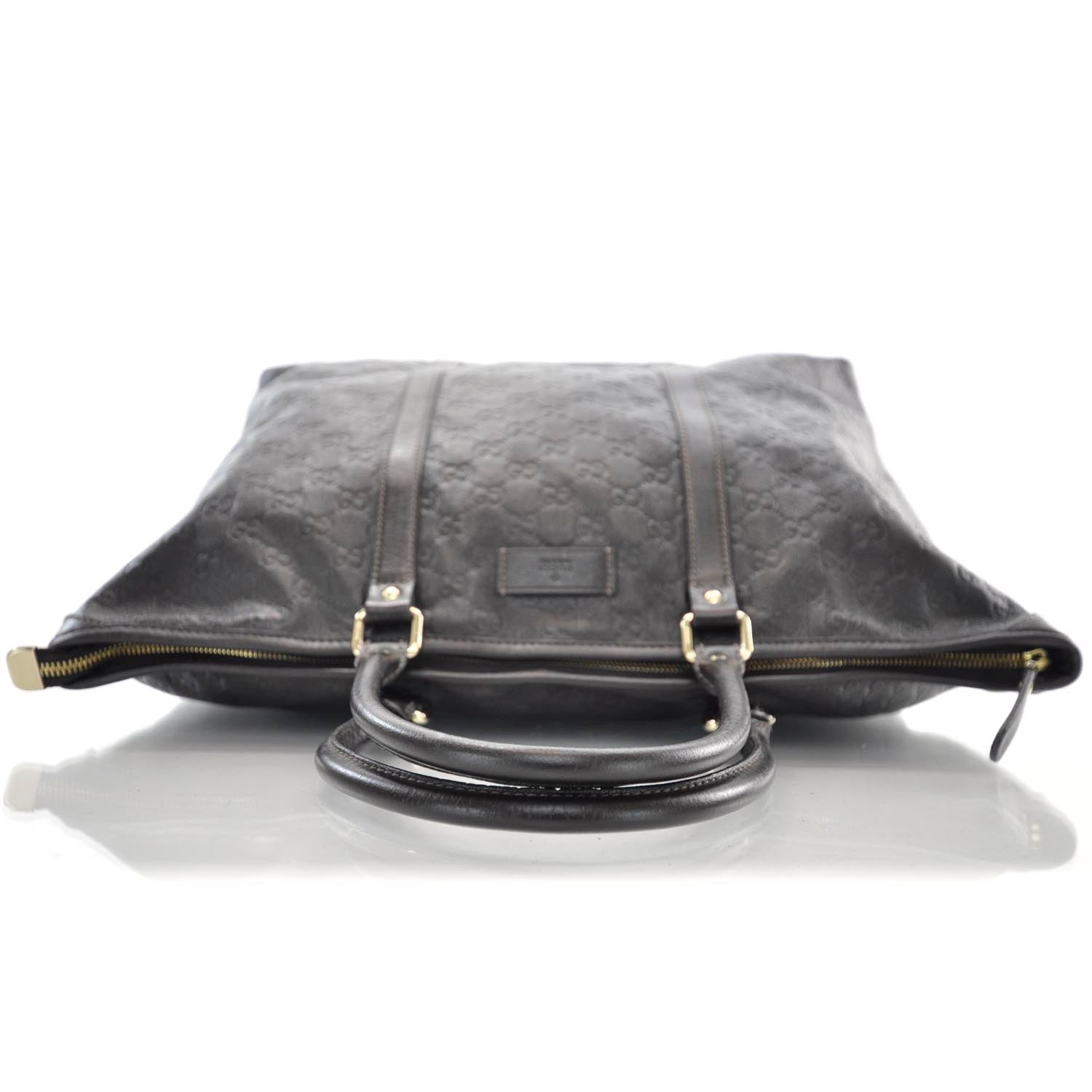 Gucci Guccissima Medium Joy Tote Bag Dark Brown 5 of 10