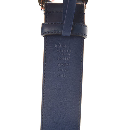 Gucci Moon Calfskin Interlocking G 37mm Belt 70 28 Cobalt Blue 4 of 7